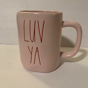 NEW Rae Dunn Pink LUV YA Mug